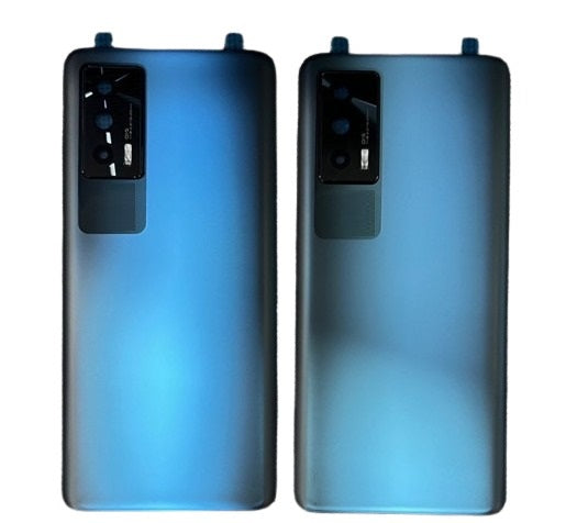 Back Panel Glass with Camera Lens for IQOO 7 Storm Black (Matt Finish) Zeespares.in