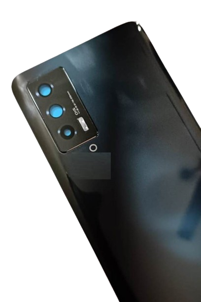 Back Panel Glass with Camera Lens for IQOO 7 Black Zeespares.in