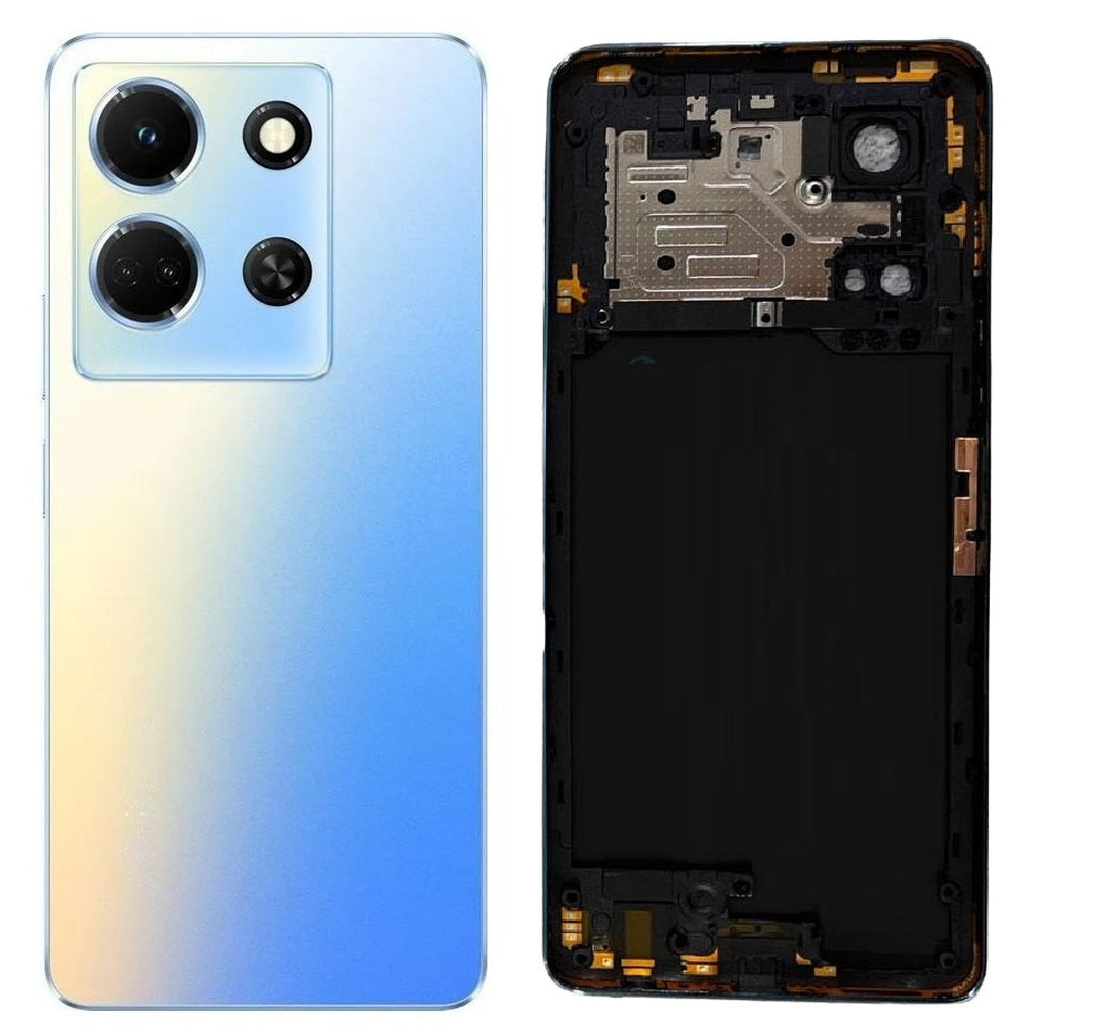Back Panel with Middle Ring for Infinix Zero 8i Black- Zeespares