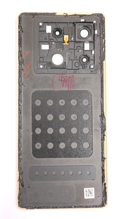 Infinix Note 40 Pro 5g X6851 Back Panel Housing Body Back Glass Gold with Camera Glass and Flashlight 