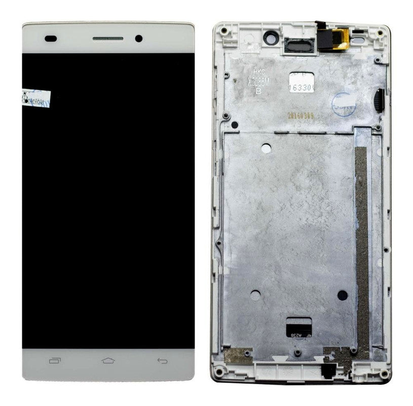 Lcd Display Folder Combo for INTEX ACE MINI White
