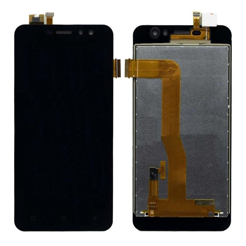 Lcd Display Folder Combo for INTEX AMAZE + Black