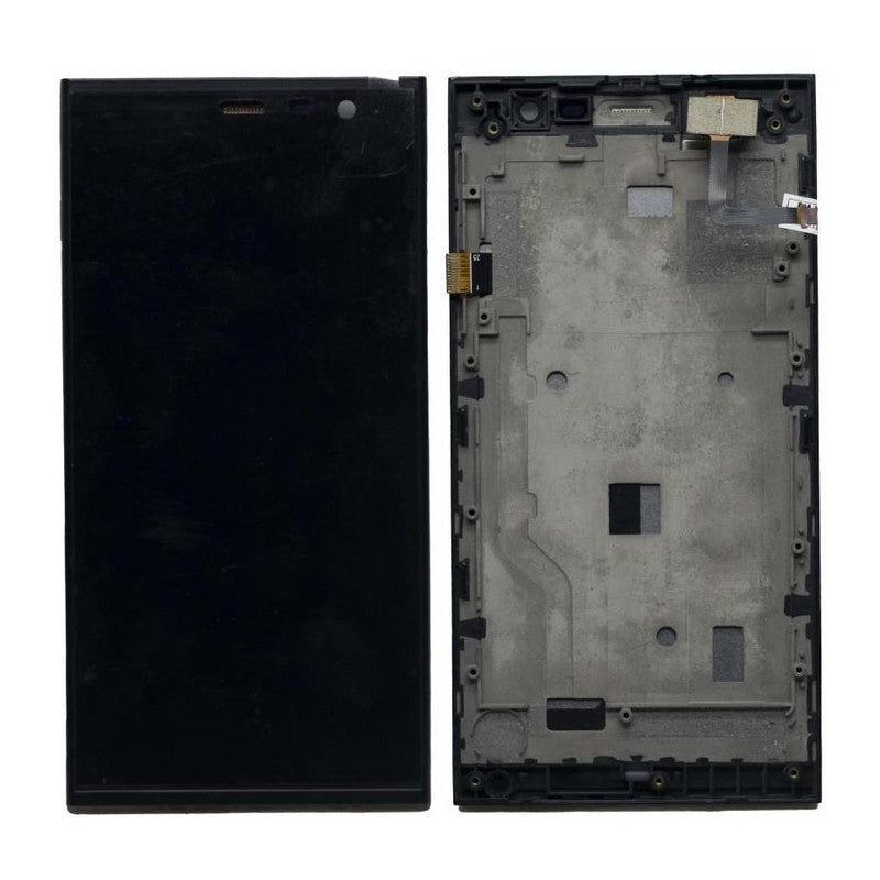 Lcd Display Folder Combo for INTEX AQUA FISH Black