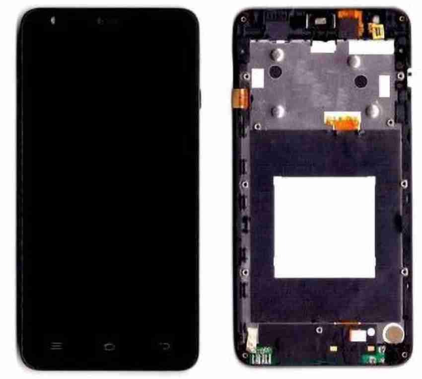 Lcd Display Folder Combo for INTEX LIFE 3 Black