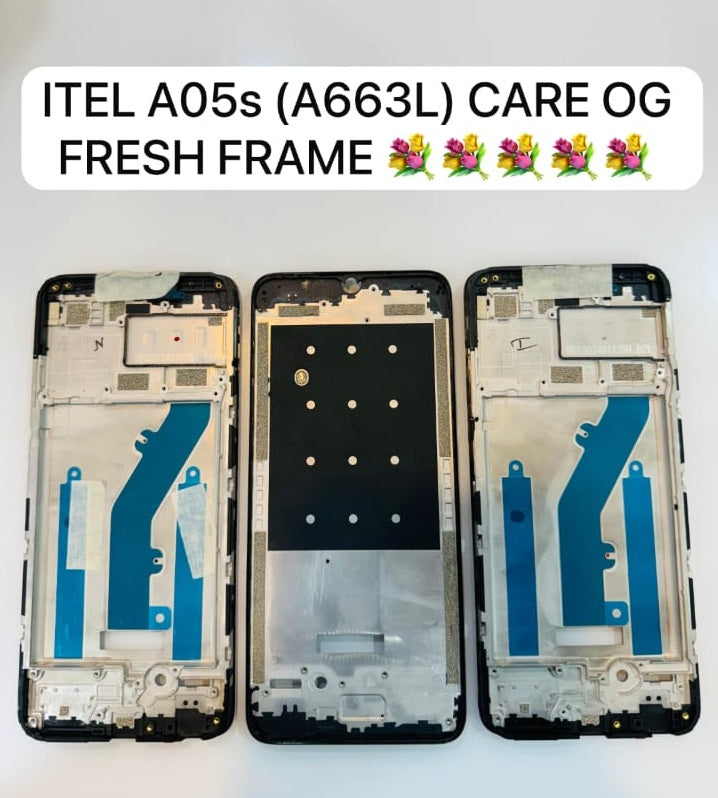 Lcd Frame Middle Chassis for Itel A05S (A663L) Black