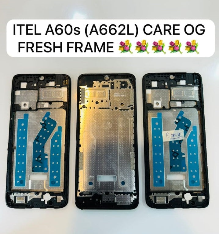 Lcd Frame Middle Chassis for Itel A60S (A6662L) Black