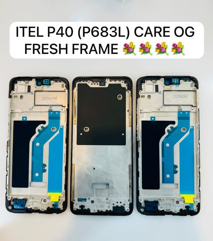 Lcd Frame Middle Chassis for Itel P40 (P683L) Black