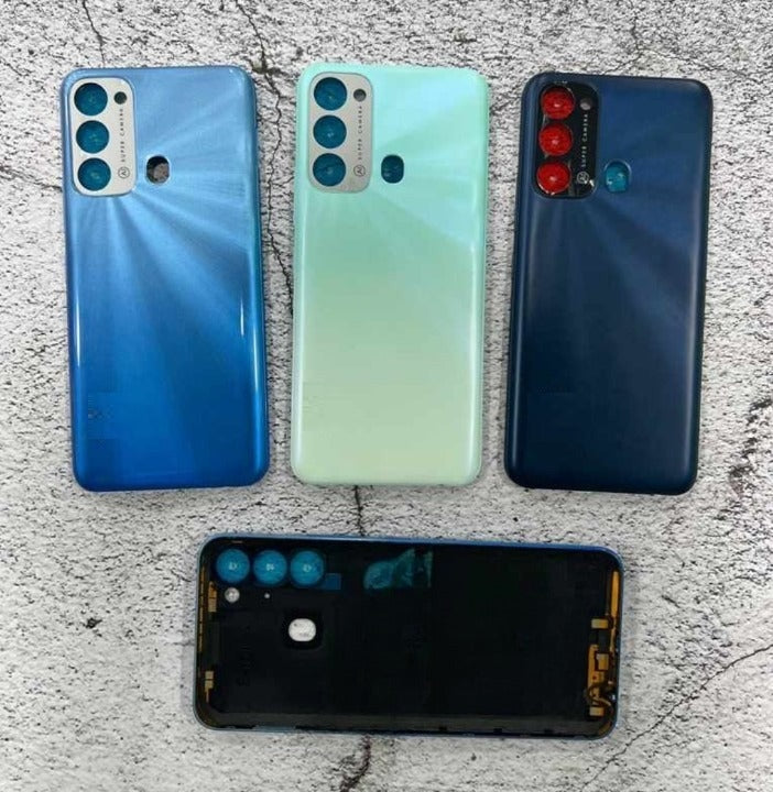 Mozomart Back Panel Glass for Itel Vision 3 : Blue