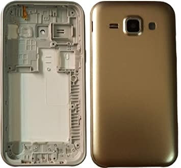 Mozomart Back Panel Housing Body for Samsung Galaxy J1 Gold