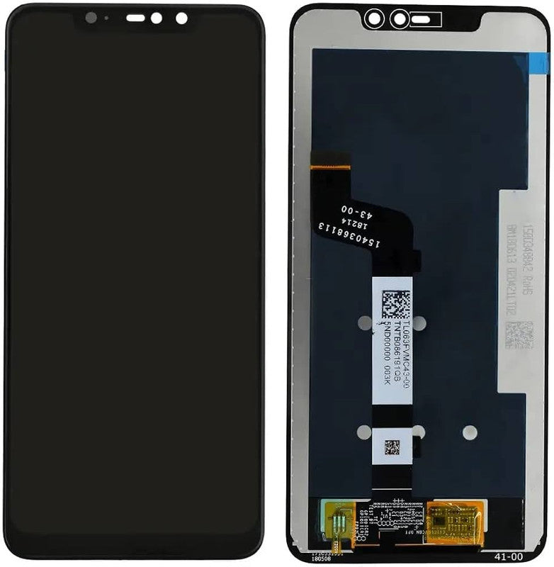 LCD Display Folder Combo for Xiaomi Redmi Note 6 Pro Black- Zeespares ...