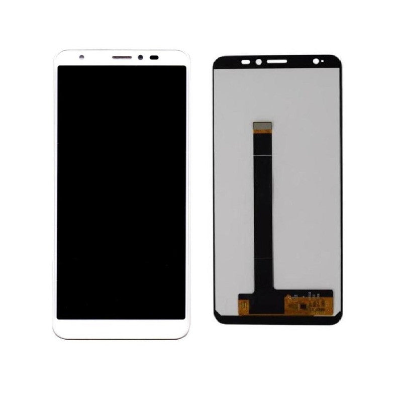 LCD Display Folder Combo for Lava Z91 Glass White