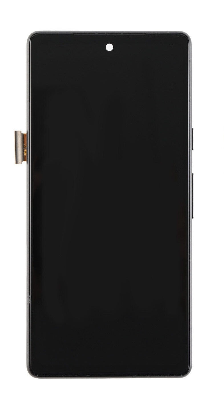 LCD Display Combo Folder for Google Pixel 7A : Black (with Frame)