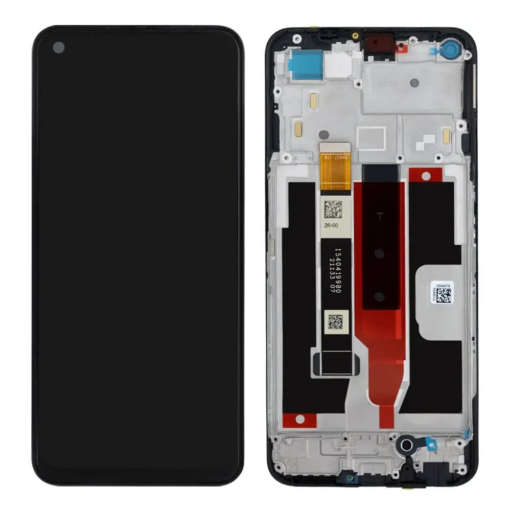 Lcd Display Combo Folder with Frame for Realme 8s 5G Black