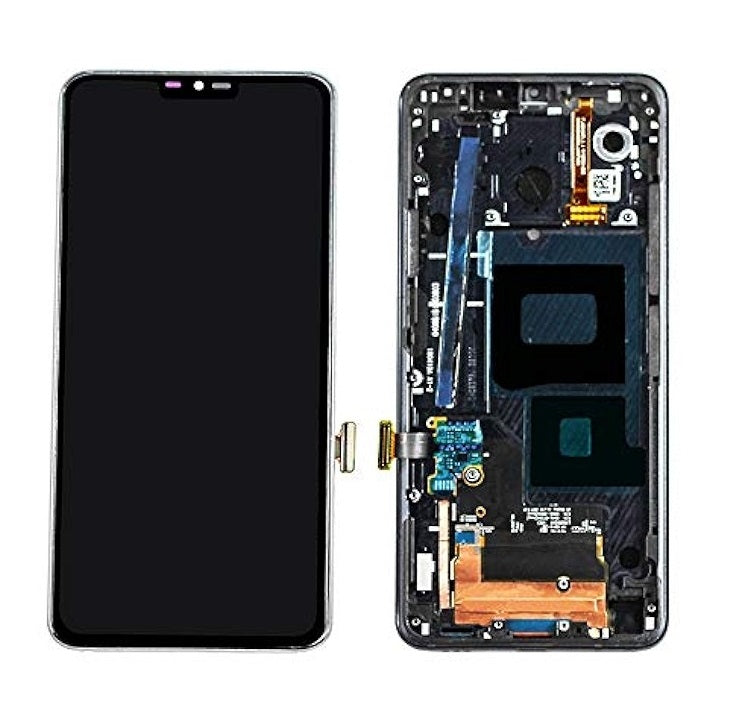 Lcd Display Folder Combo With Frame for LG G7 Plus Black