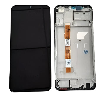 Lcd Display Folder combo for Vivo T2x 5G with frame Black