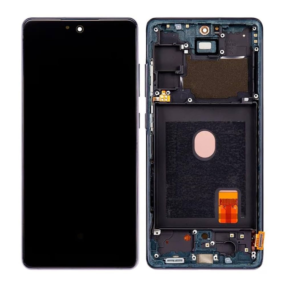 Lcd Display Folder Combo for Samsung Galaxy S21 FE Grey (with Frame)