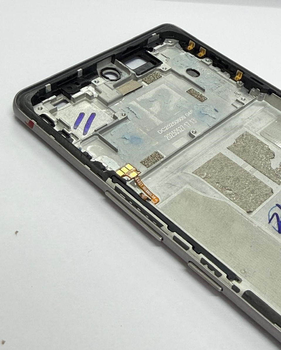 Lcd Frame Middle Chassis for Infinix Note 50s Silver by zeespares