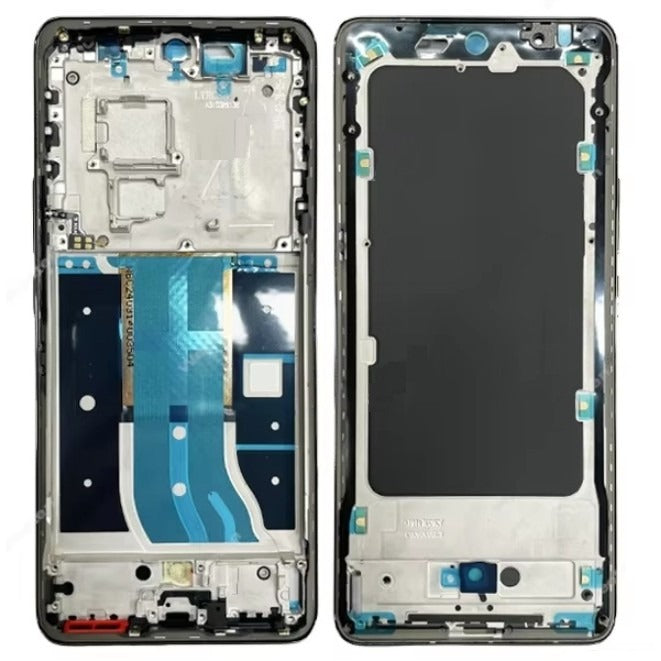 Lcd Frame Middle Chassis for Realme 12 Pro Plus 5g Black by Zeespares, Realme 12 Pro Plus Middle Frame Black