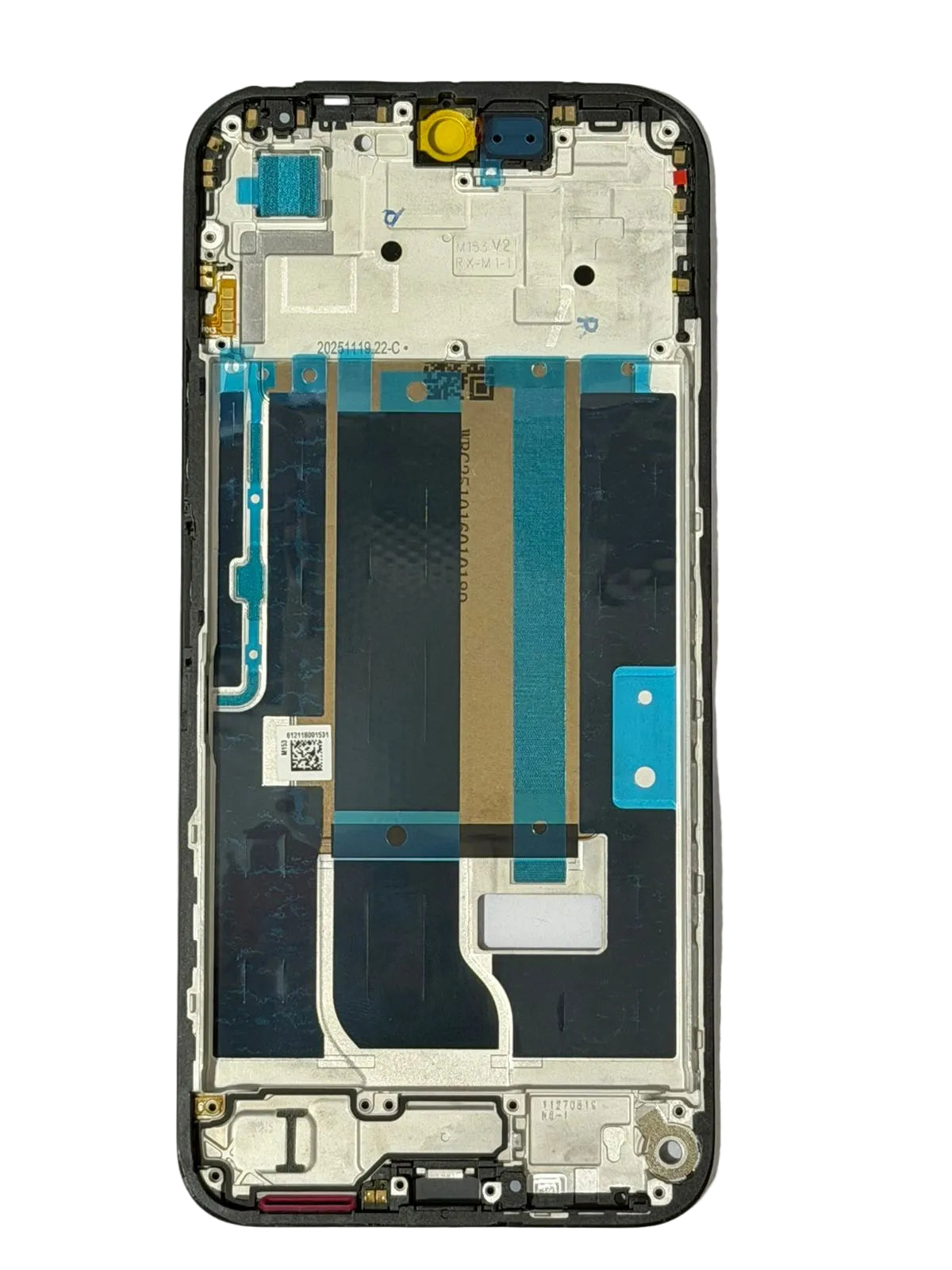 Lcd Frame Middle Chassis for Realme 15X Black by Zeespares.in