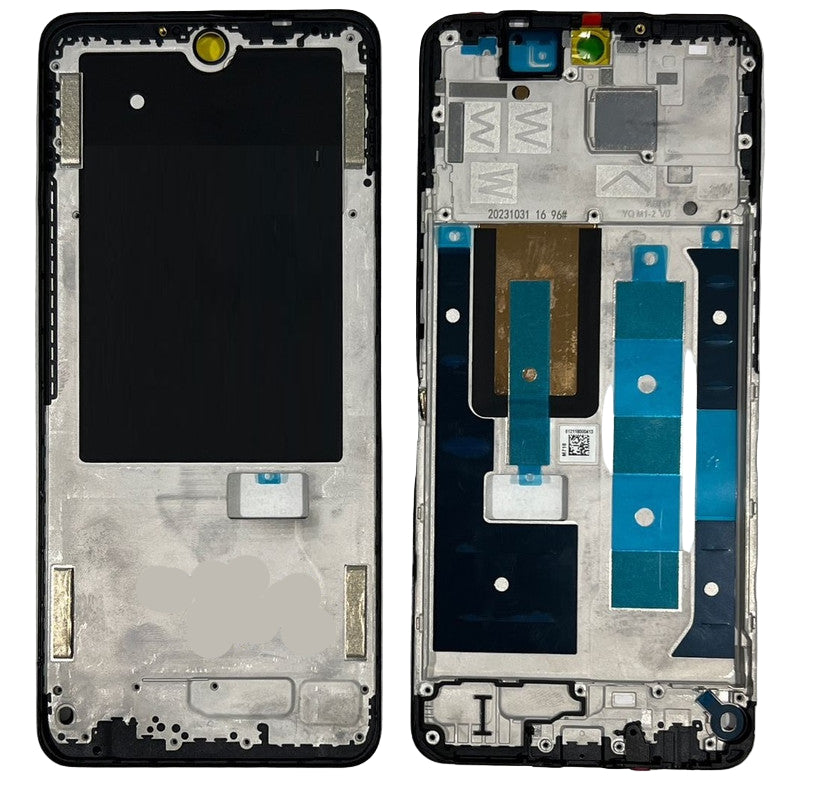 Lcd Frame Middle Chassis for Realme Narzo 70x 5g Black by Zeespares