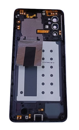 Back Panel With Middle Ring for Samsung Galaxy M52 : Black Zeespares