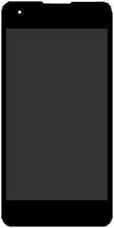 Lcd Display Folder Combo for MICROMAX Q400 Black