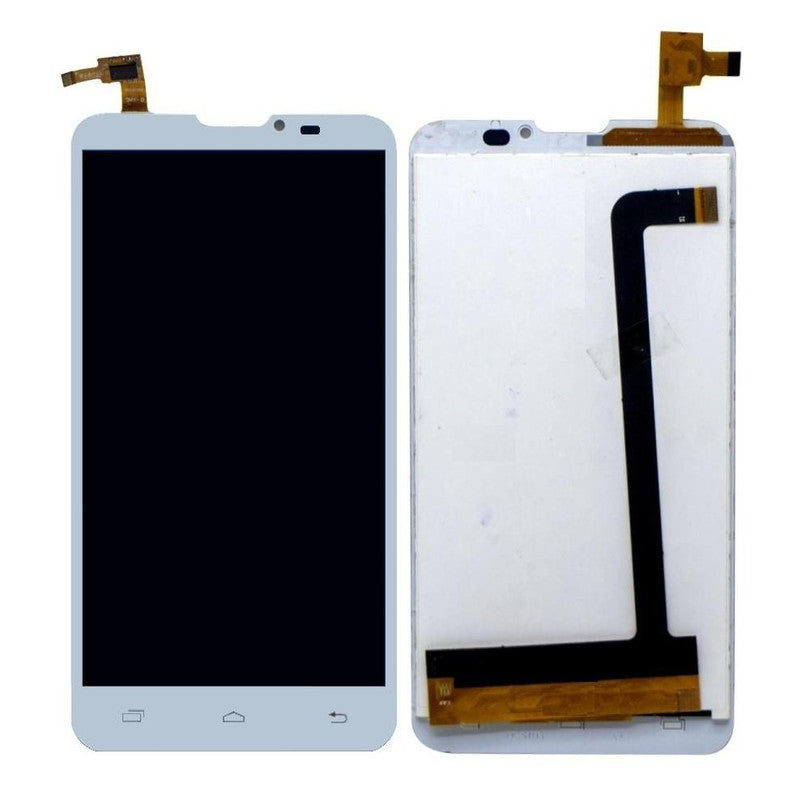 Lcd Display Folder Combo for MICROMAX A111 White