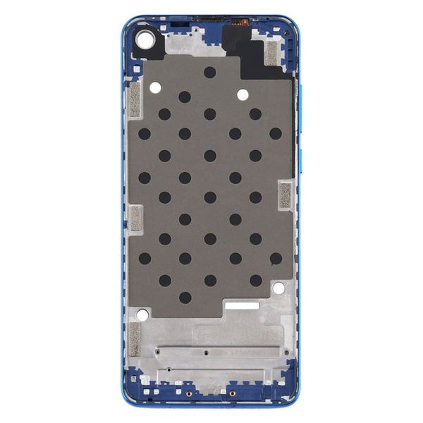 LCD Display Middle Frame With Display Ring for Motorola Moto One Vision : Sapphire Blue