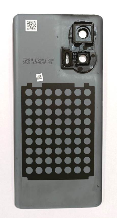 Back Panel with Camera Glass for Moto Edge 50 fusion Black Zeespares