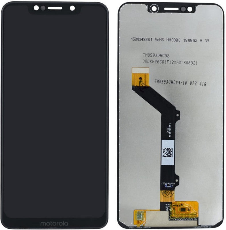 Lcd Display Folder Combo for MOTO MOTO ONE Black