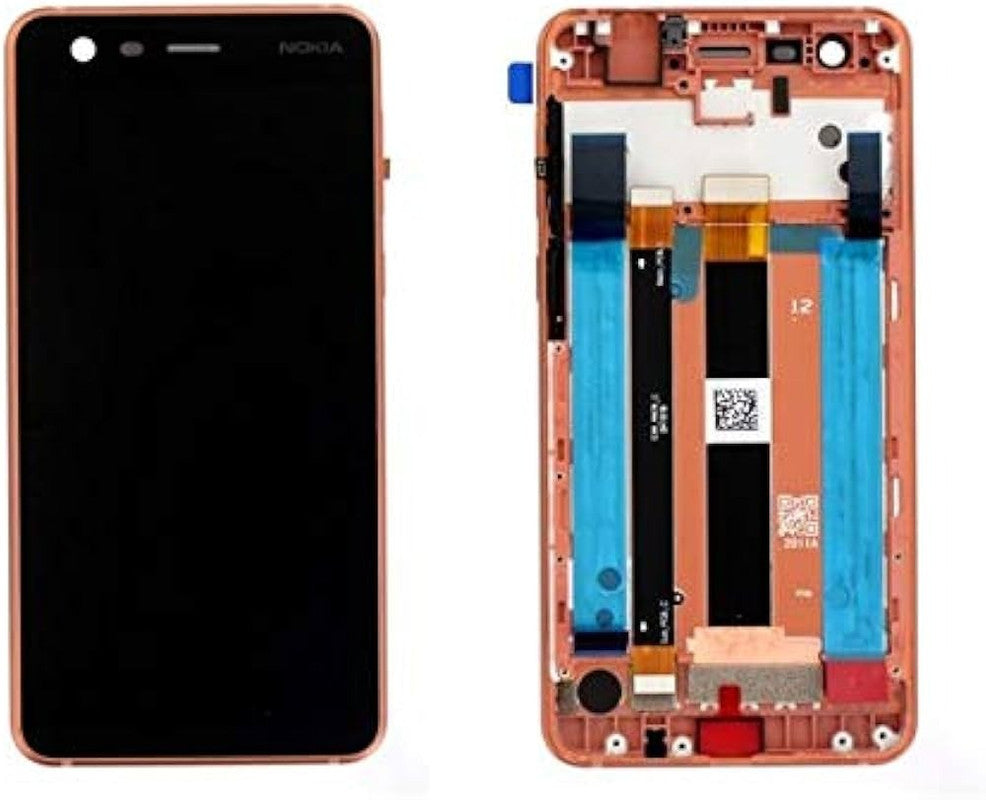 Lcd Display Folder Combo for Nokia 2 (With Frame)