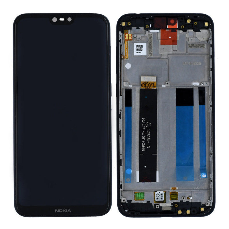 Lcd Display Folder Combo for Nokia 6.1Plus (With Frame)