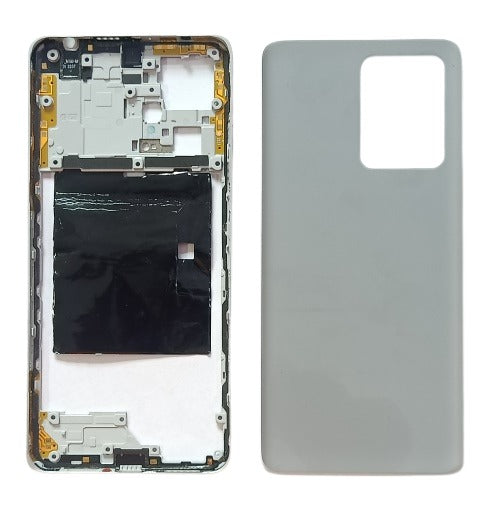 Mozomart Back Panel Housing for Redmi Note 12 Pro Plus 5G : White