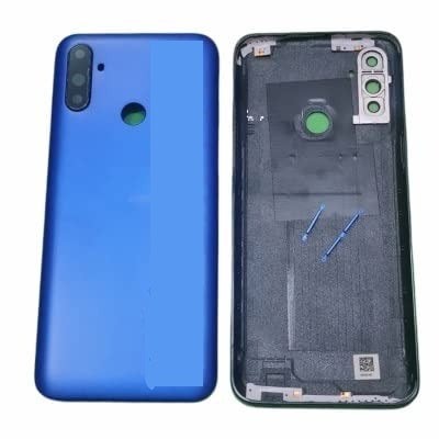 SPAREWARE® Back Panel Back Door Panel Body Cover For Realme Narzo 10A -Blue (WITH ALL LOGO)