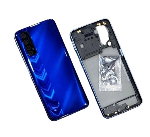 Mozomart Back Panel Housing for Realme Narzo 20 Pro Blue