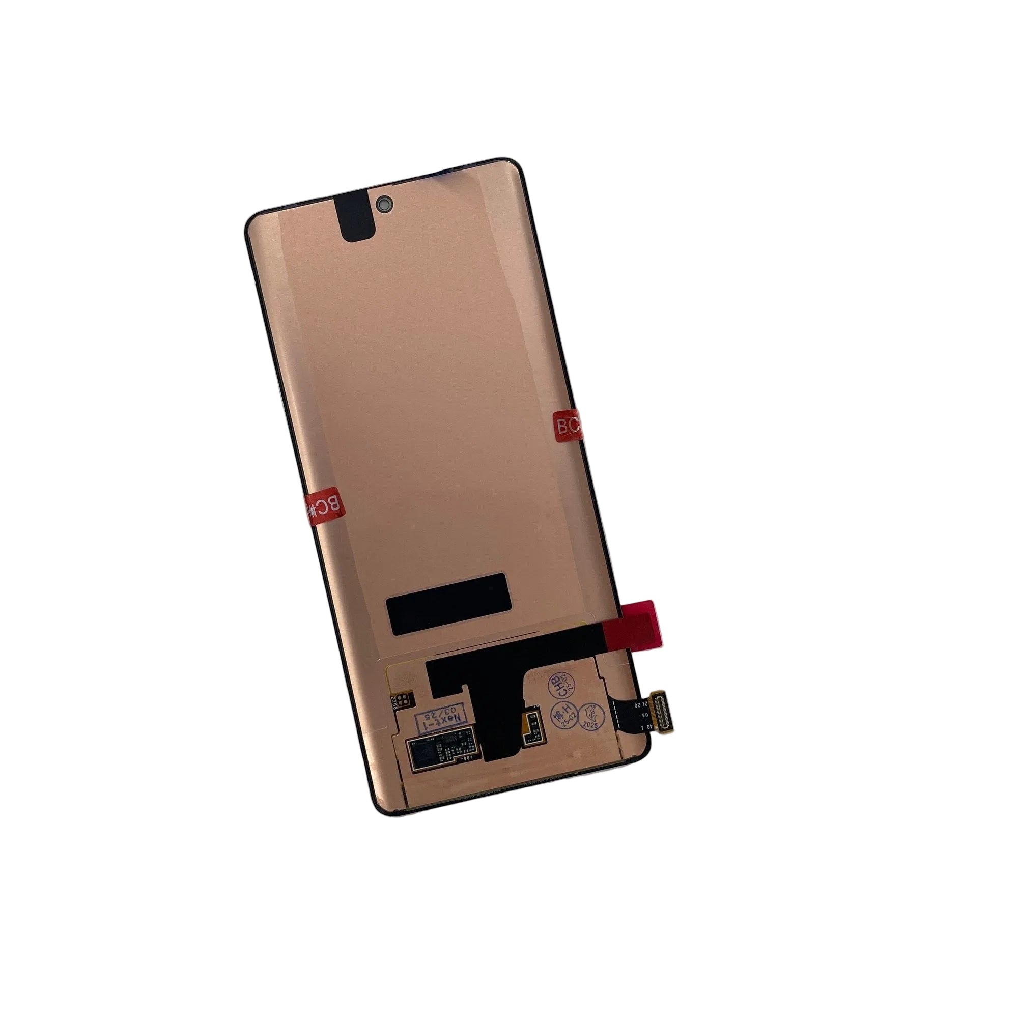 OLED Lcd Display Combo Folder for Vivo V27 Black by Zeespares.in
