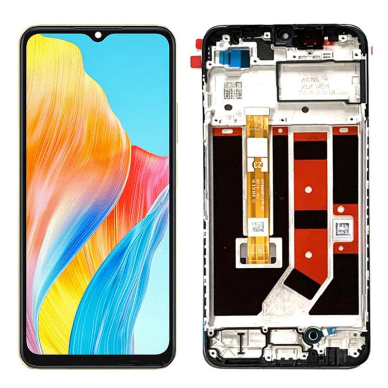 Lcd Display Folder Combo for Oppo A38 (With Frame)