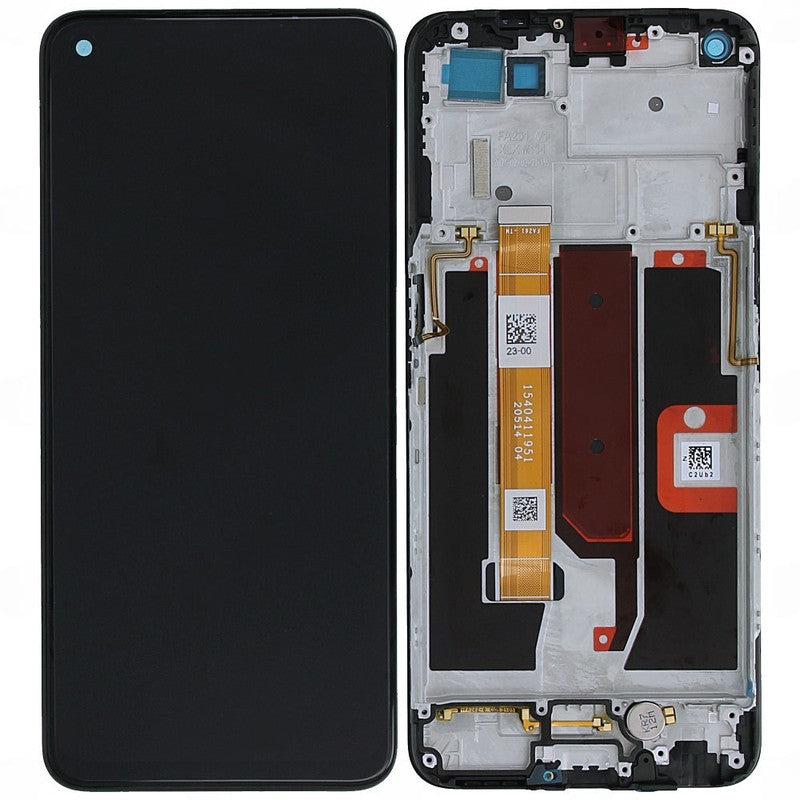 Lcd Display Folder Combo for Oppo A55 5G (With Frame)
