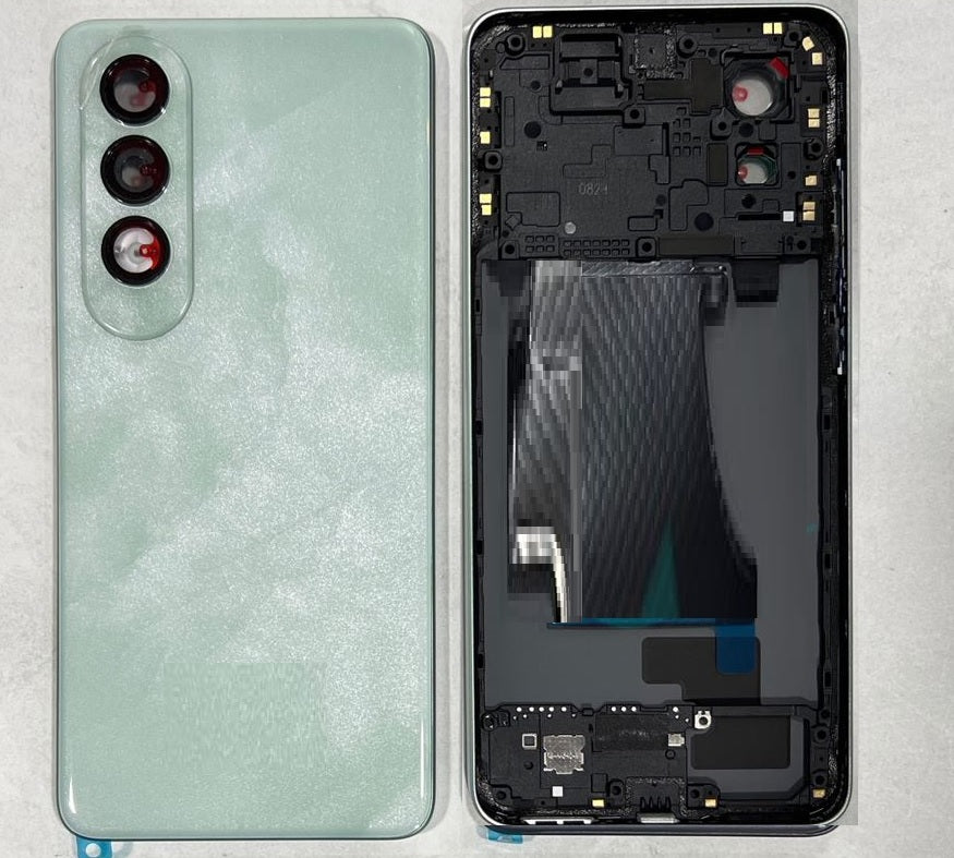 SPAREWARE® Back Panel Back Door Panel Body Cover For Oppo K12X -Green (MIDDLE RING + BACK PANEL ALL LOGO)