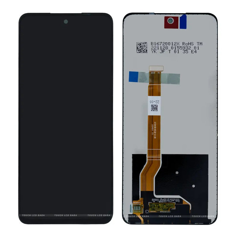 Lcd Display Folder Combo for Oppo K12X 5G (With Frame)