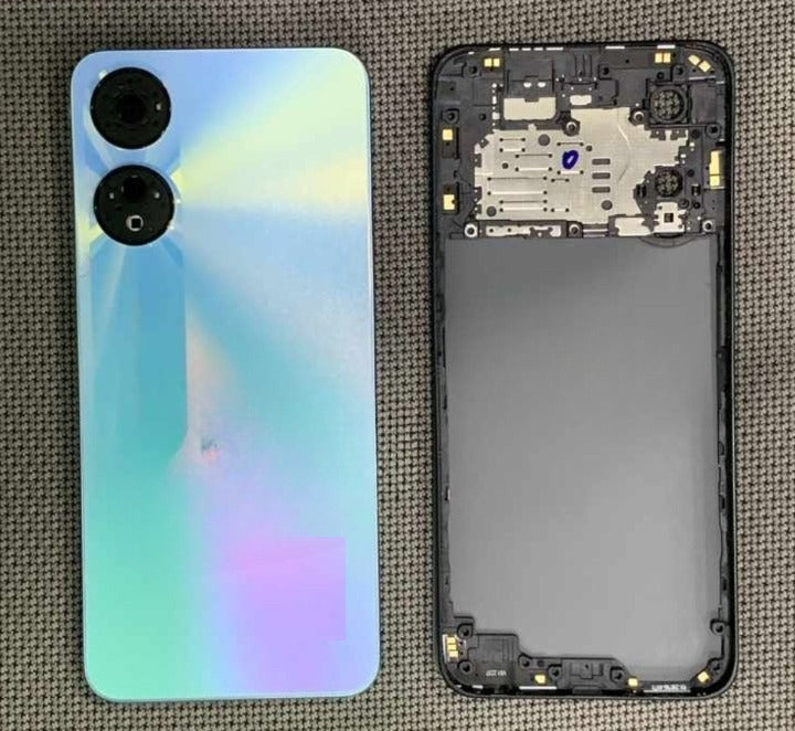 Mozomart Back Panel Housing with Middle Ring for Oppo A78 : Glowing Purple