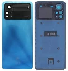 Back Panel with Camera Glass for Poco X4 Pro Blue