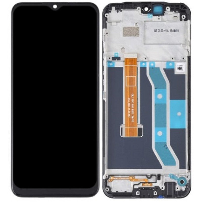Lcd Display Folder Combo for Realme C15(With Frame)