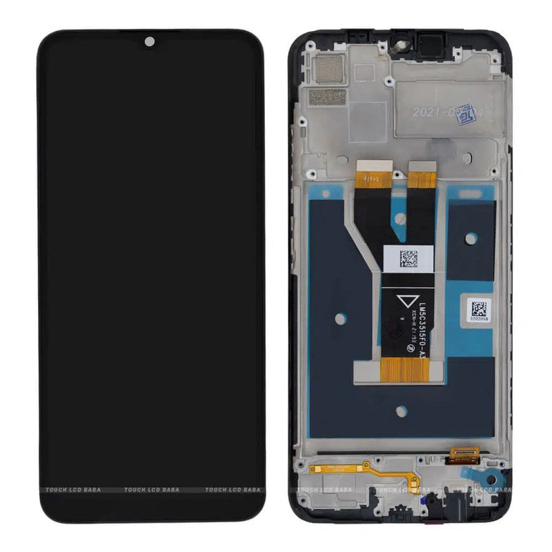 Lcd Display Folder Combo for Realme C20 (With Frame)