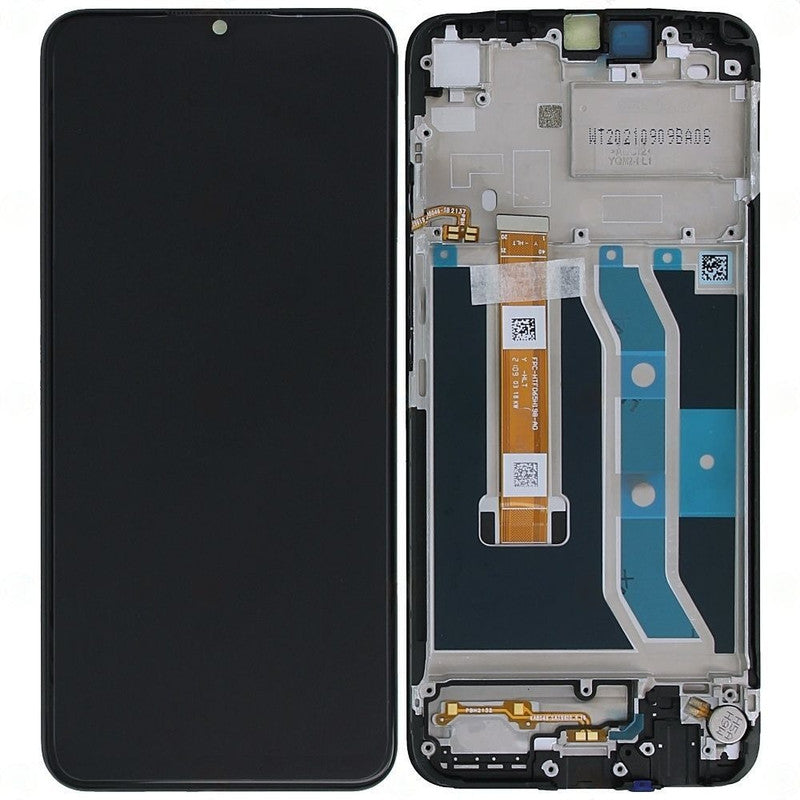 Lcd Display Folder Combo for Realme C25S (With Frame)