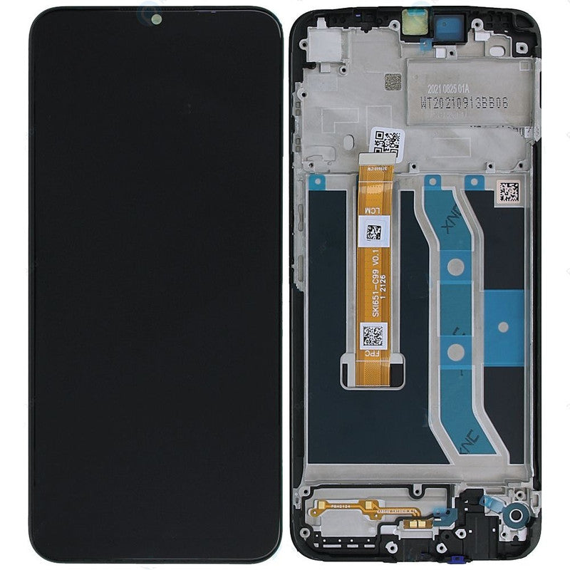 Lcd Display Folder Combo for Realme C25Y (With Frame)