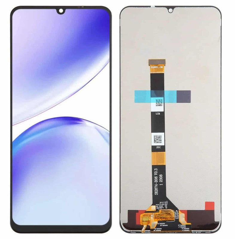 Lcd Display Folder Combo for Realme NARZO N53 (With Frame)