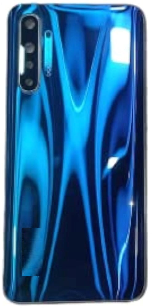 Mozomart Back Panel Glass with Camera Lens for Realme X2 / XT : Blue