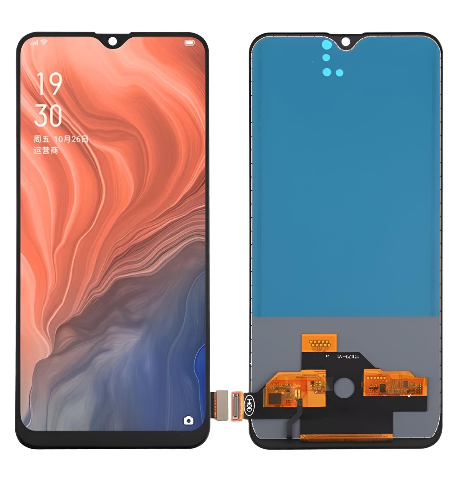 Lcd Display Folder for Realme X2 (OLED) Black