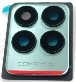 Mozomart Back Camera Glass Lens with Frame Compatible for Realme Narzo 50 : Blue